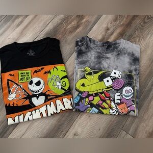 Euc two Nightmare Before Christmas tees